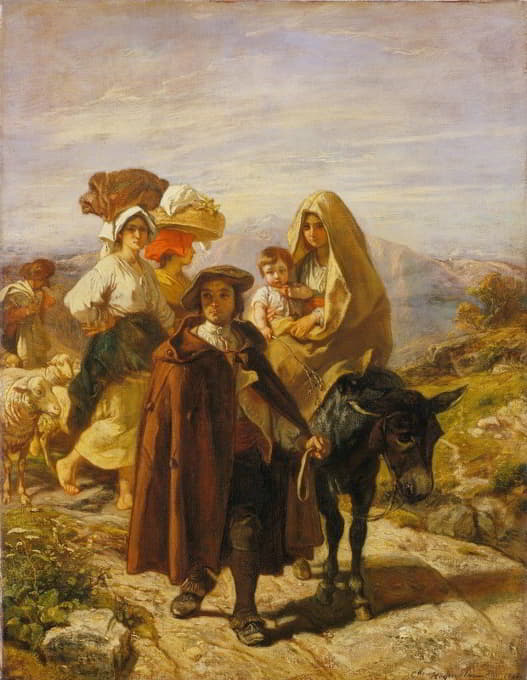 Camille-Joseph-Etienne Roqueplan - Peasants of Béarn