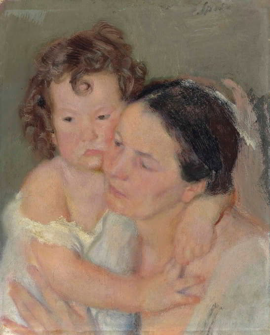 Armando Spadini - Mother and Child