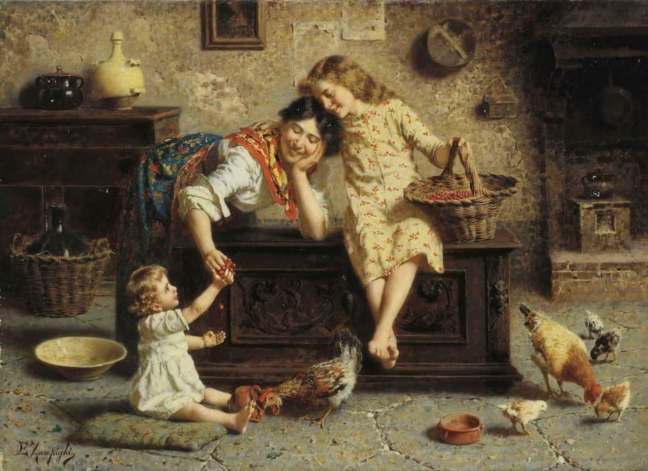 Eugenio Zampighi - A Treat for Baby