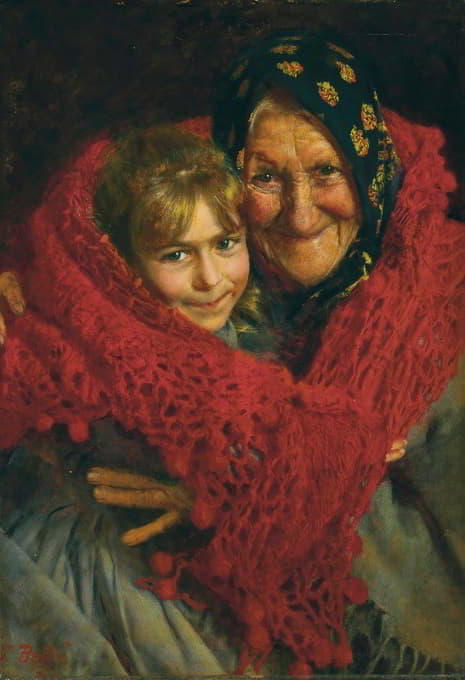 Gaetano Bellei - Grandmother and Child