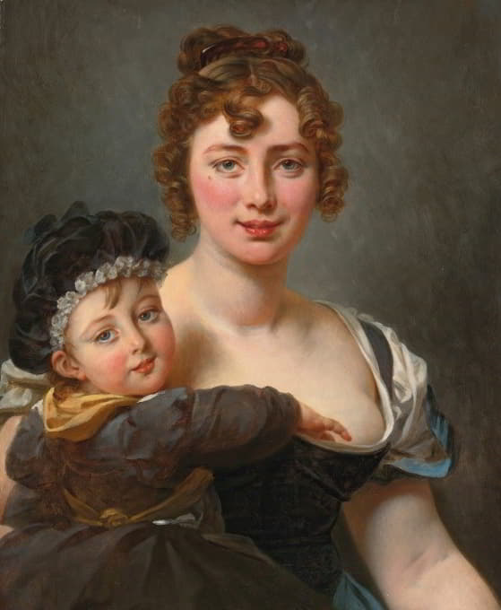 弗朗索瓦·西蒙尼尔和她女儿的肖像