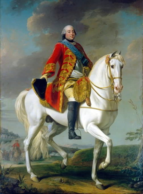 路易·菲利普，奥尔良公爵，在战场上向他的军队致敬