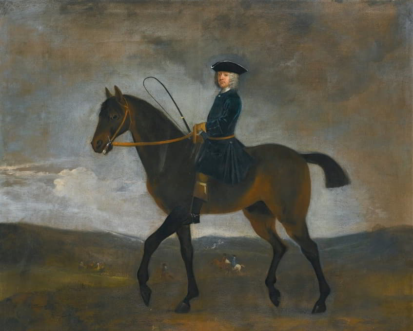 骑马的绅士画像
