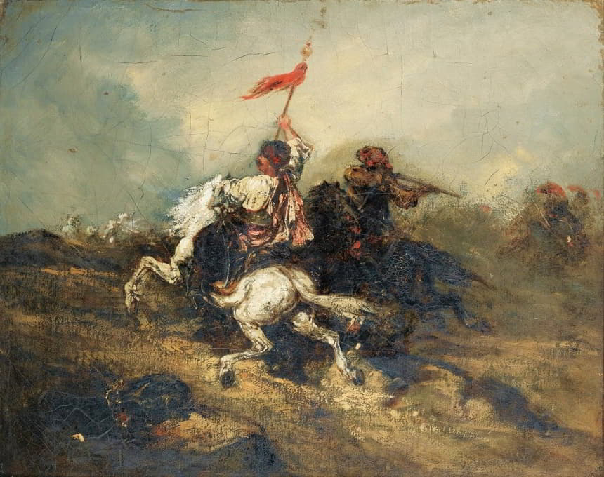 Piotr von Michalowski - Charge Of Turkish Horsemen