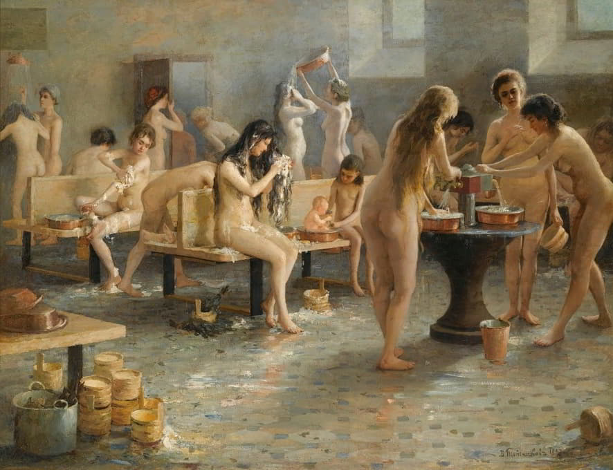 Vladimir Alexandrovich Plotnikov - In The Bath House