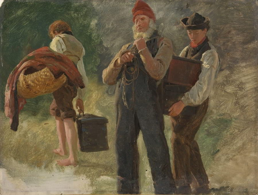 Anders Askevold - Study of carrying Farmers
