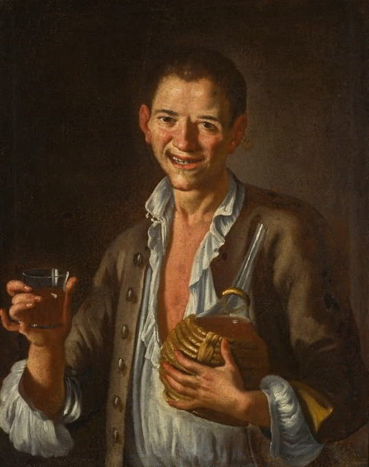 Giuseppe Bonito - Portrait of a boy laughing
