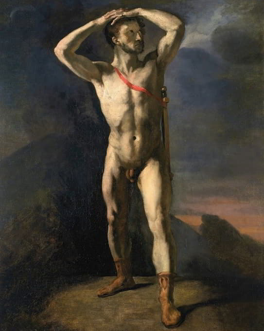 Théodore Géricault - Académie d’homme nu au glaive
