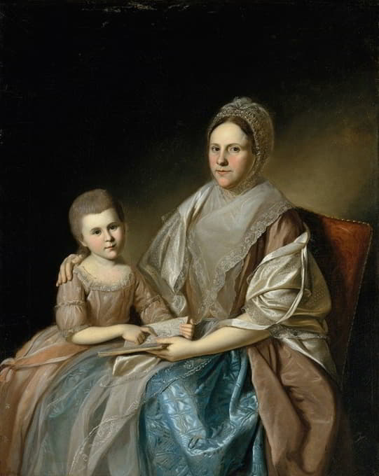 塞缪尔·米夫林夫人和她的孙女丽贝卡·米夫林·弗朗西斯