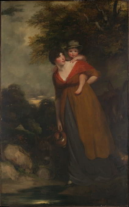理查德·布林斯利·谢里登夫人（海丝特·简·奥格尔，1775-1817）和她的儿子（查尔斯·布林斯利·谢里登，1796-1843）