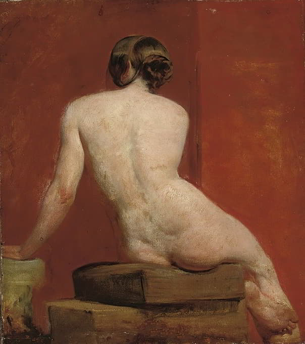 裸体女性坐姿
