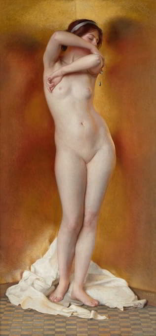 William McGregor Paxton - Glow of Gold, Gleam of Pearl