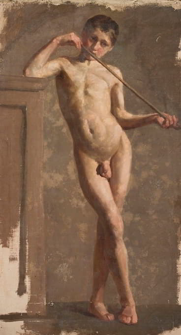 Kazimierz Alchimowicz - Nude of a standing boy