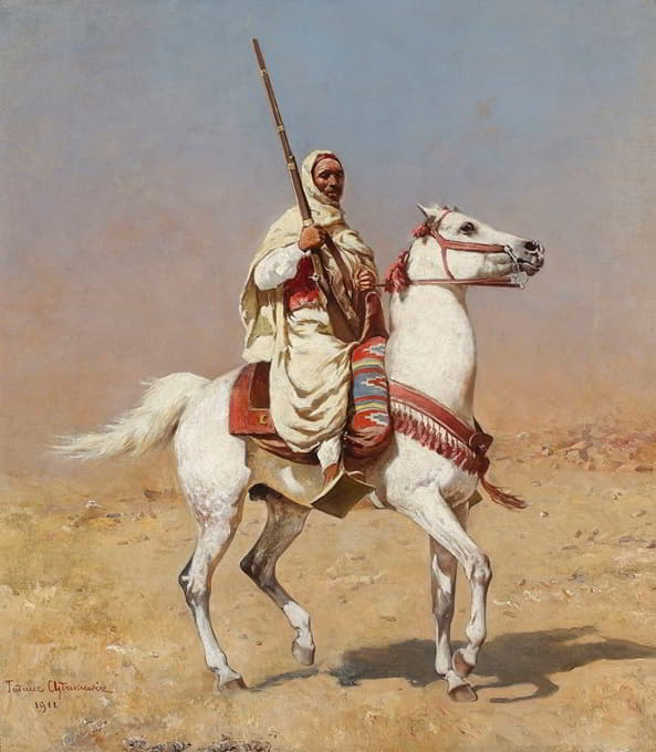 Tadeusz Ajdukiewicz - Arab on a grey horse