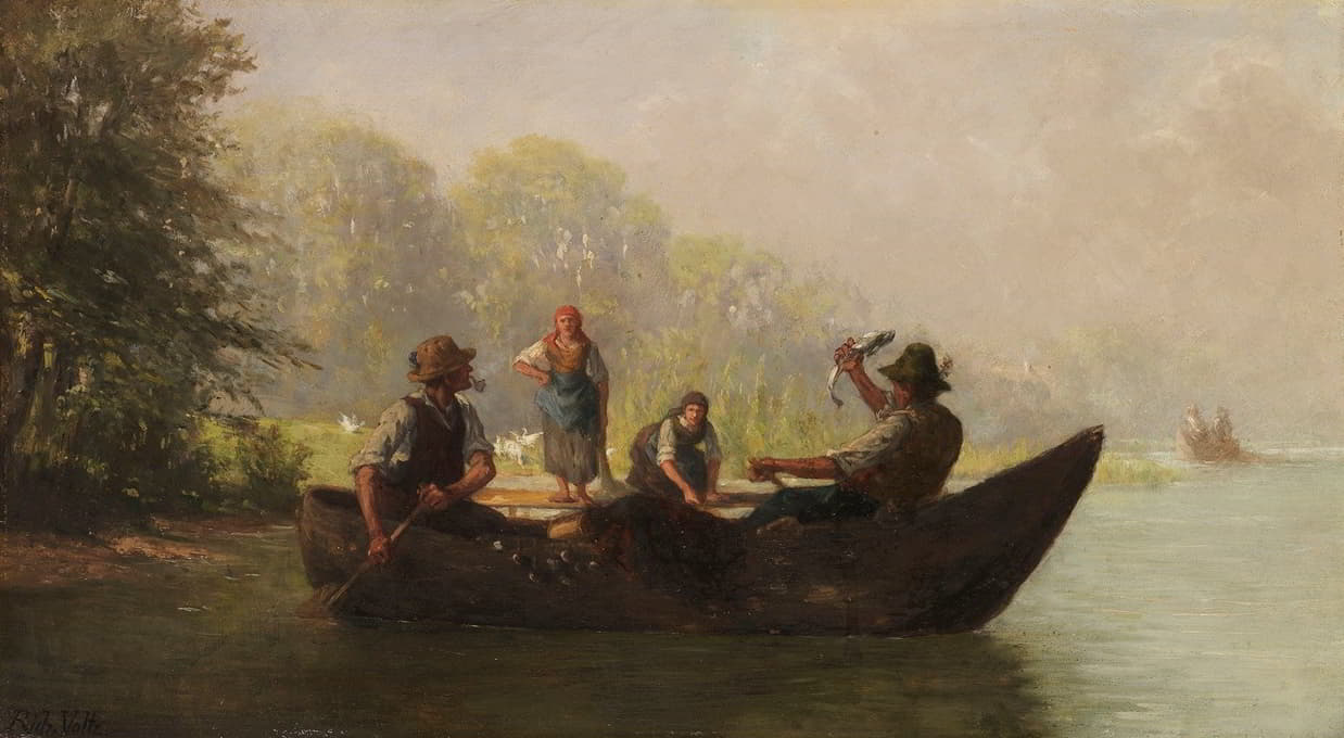 湖上的渔民
