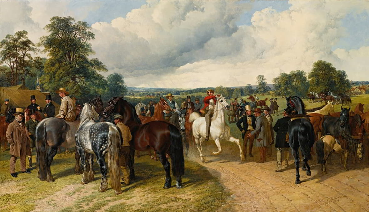 John Frederick Herring Snr. - A Horse Fair on Southborough Common
