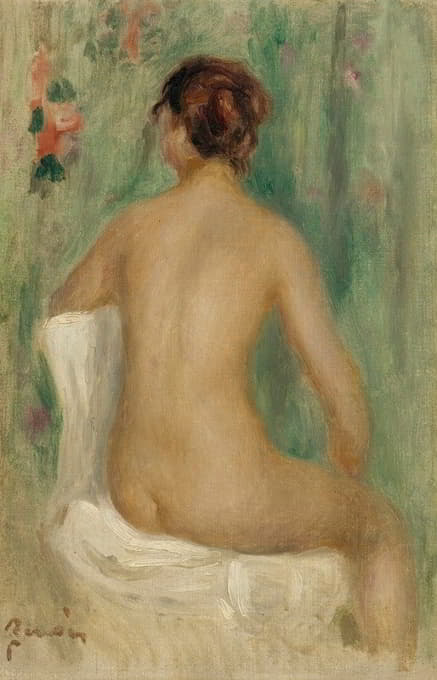 Pierre-Auguste Renoir - Nu Assis, De Dos
