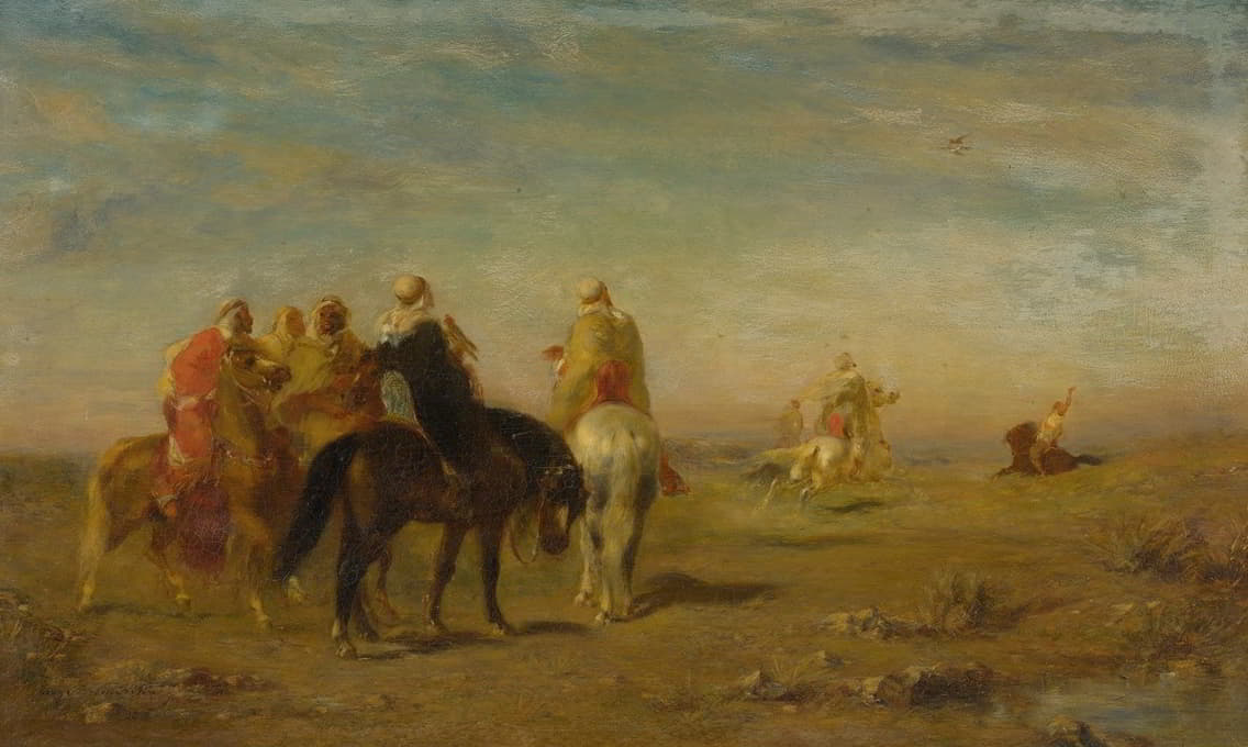 骑马的阿拉伯人