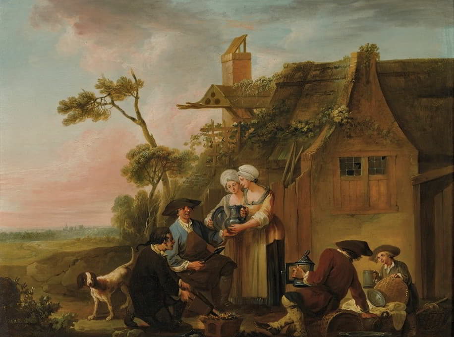 Louis Joseph Watteau - The tin merchant