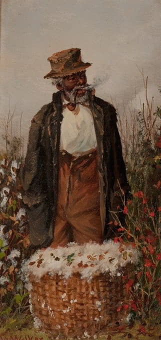 William Aiken Walker - Man in Cotton Field