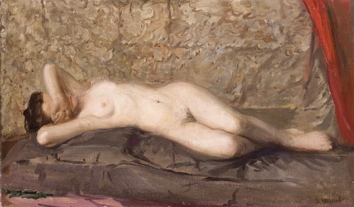 躺着的裸体女人