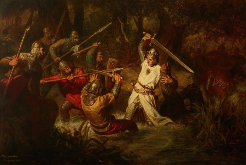 马奇菲尔德战役中的鲁道夫一世皇帝