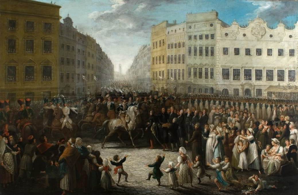 Michał Stachowicz - Prince Joseph Poniatowski Entering Krakow on 15 July 1809