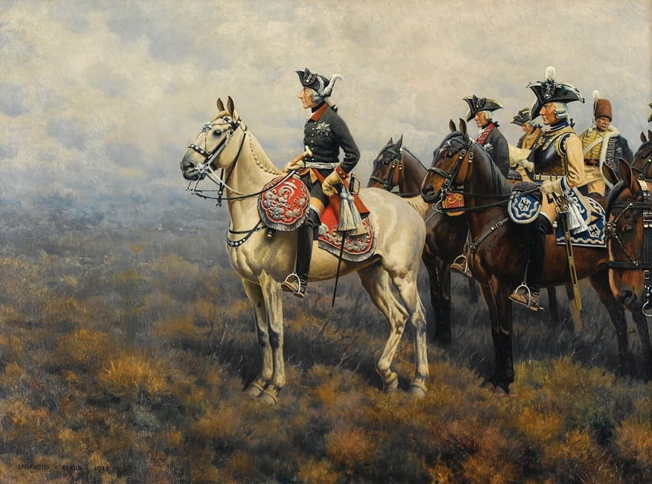 Hugo Ungewitter - Frederick the Great Surveying the Field of Battle