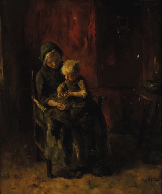 Jacob Simon Hendrik Kever - Mother and Child