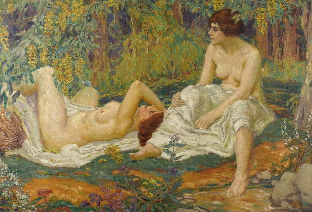 Karel Spillar - Jeunes Femmes au Jardin
