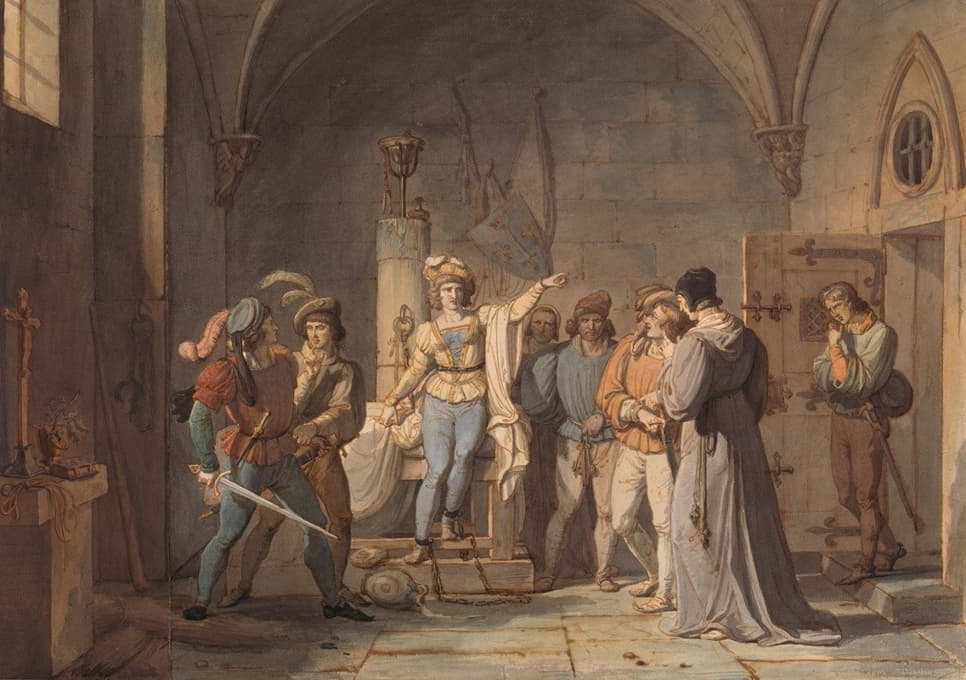 Pierre Henri Revoil - Joan of Arc Imprisoned in Rouen