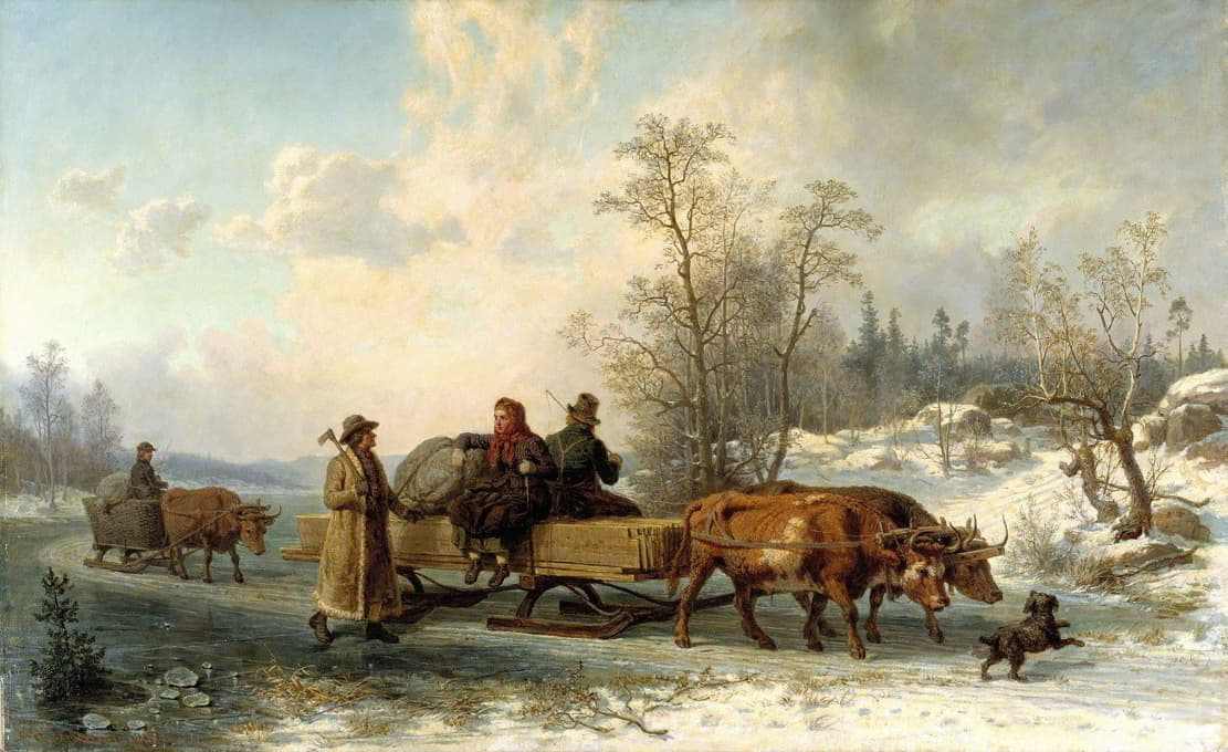 索伦达的农民正在前往斯德哥尔摩的途中