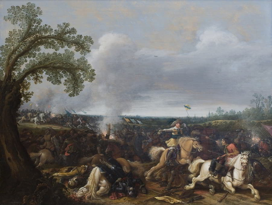 1632年11月16日吕岑战役中的瑞典国王古斯塔夫二世阿道夫