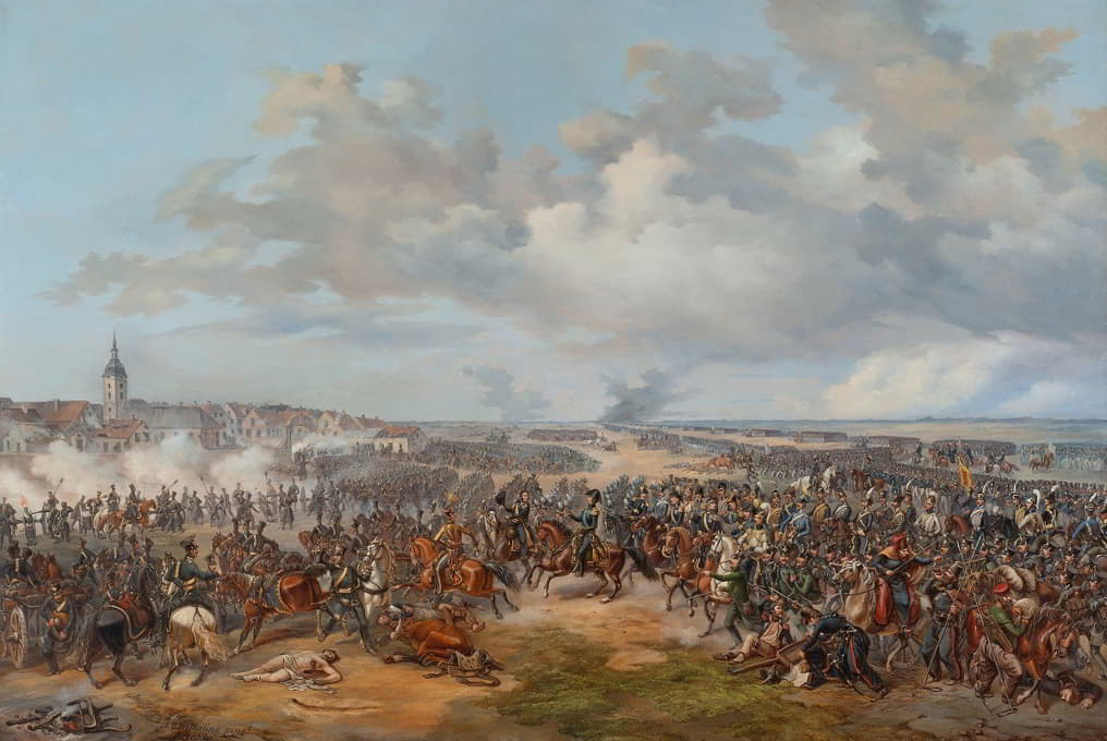 瑞典军队袭击莱比锡城门，1813年10月19日