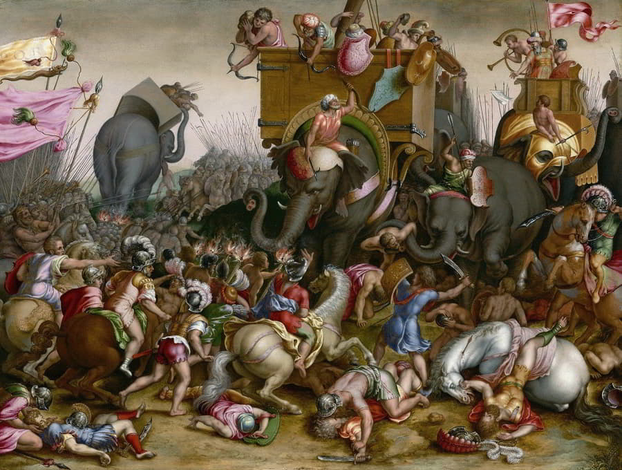 Cornelis Cort - The Battle of Zama