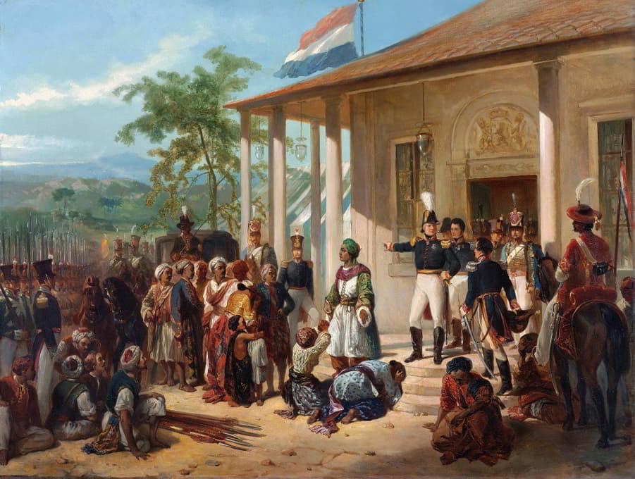 Nicolaas Pieneman - The Arrest of Diepo Negoro by Lieutenant-General Baron De Kock