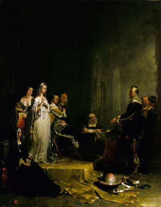 Peter Frederick Rothermel - Columbus before the Queen