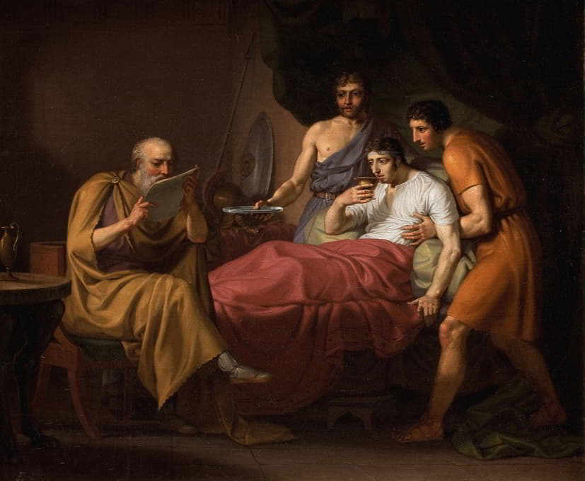 C.W. Eckersberg - Alexander The Great On His Sickbed