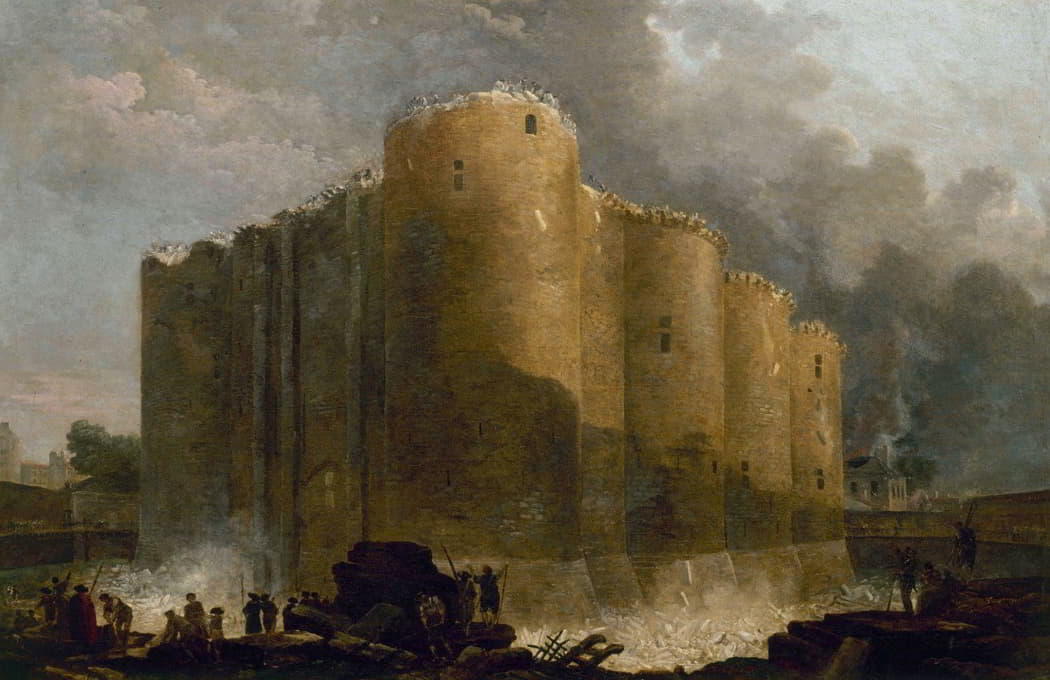 Hubert Robert - La Bastille, dans les premiers jours de sa démolition
