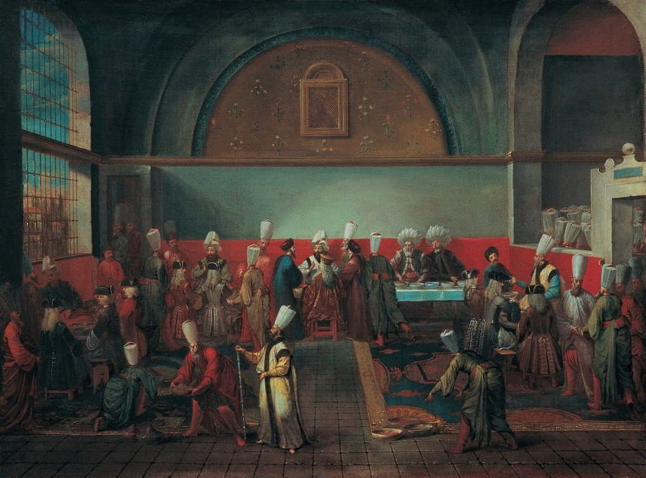 Jean Baptiste Vanmour - Dinner At The Palace In Honour Of An Ambassador