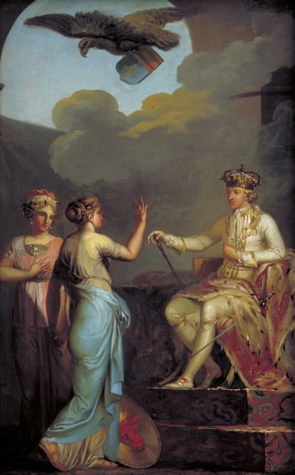 Nicolai Abraham Abildgaard - Christian VII Uniting The Ducal With The Royal Part Of Holstein In 1773