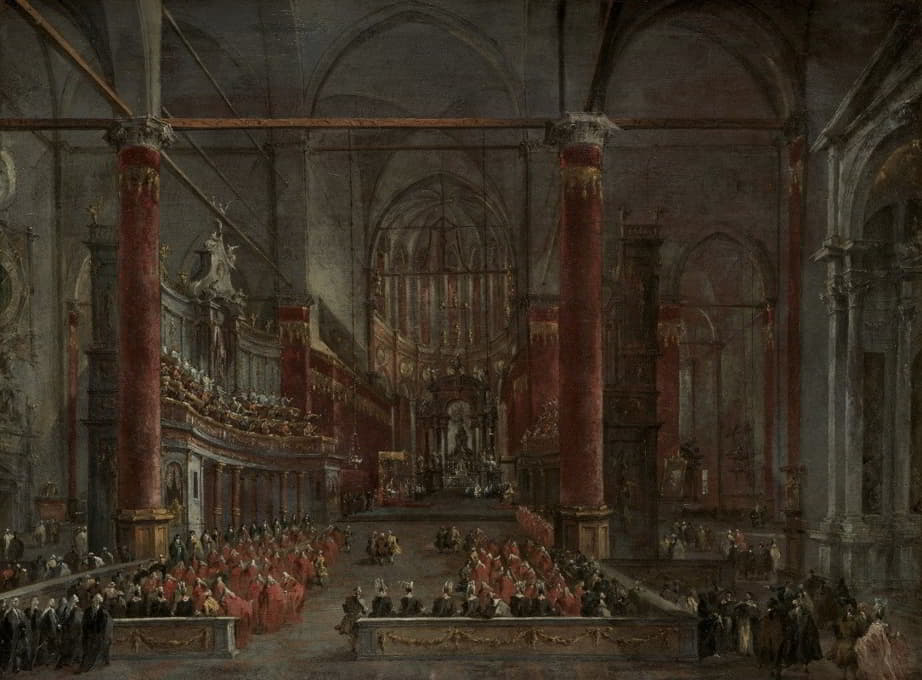 党卫队的教皇仪式。约翰和保罗，威尼斯，1782年