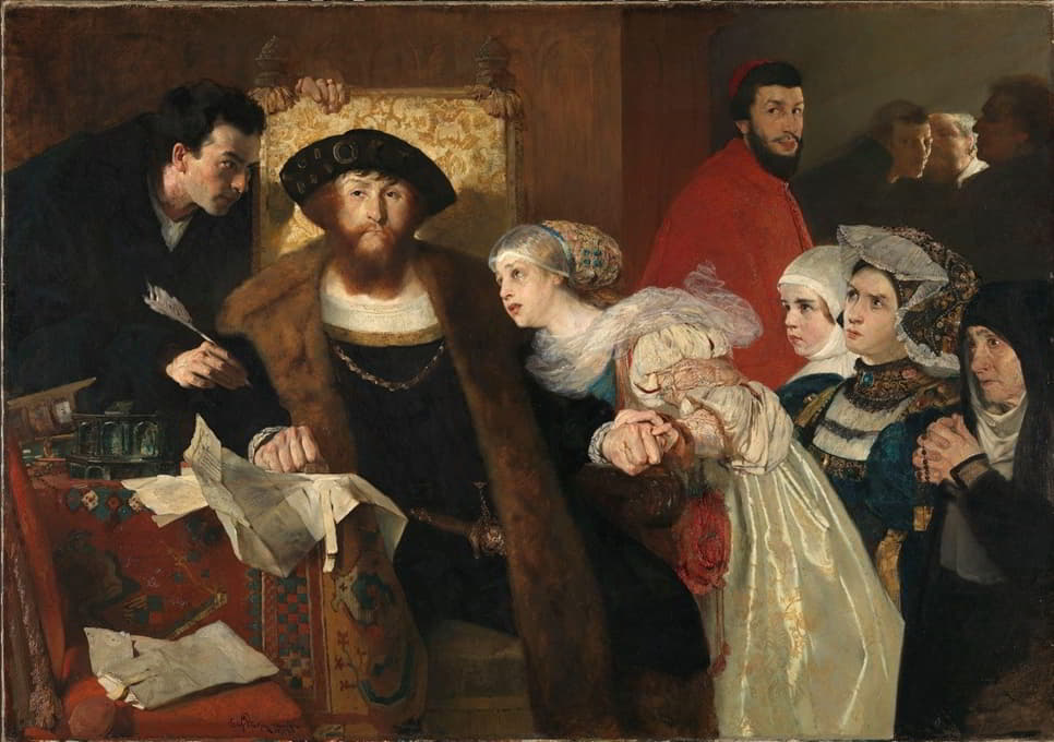 Eilif Peterssen - Christian II signing the Death Warrant of Torben Oxe