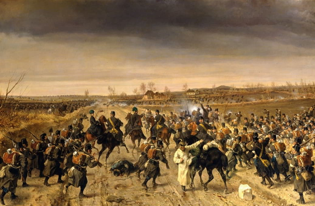 3日在奥伯塞尔克的战斗。1864年2月