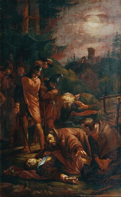 Joseph von Führich - Der Tod des Pfalzgrafen Otto von Bayern