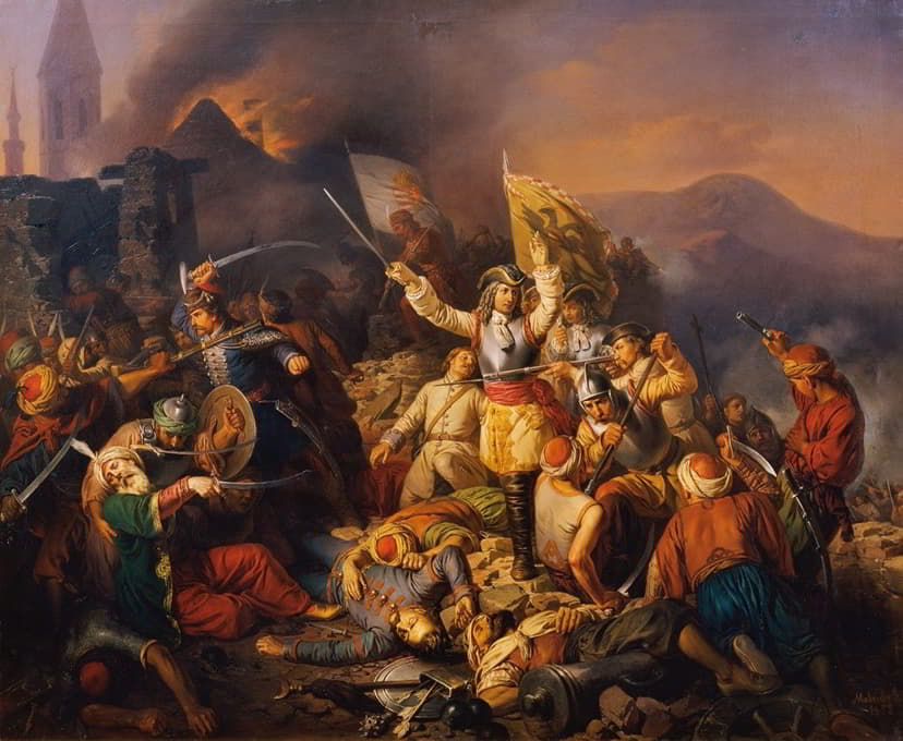 Jozsef von Molnar - Die Rückeroberung Ofens aus der Hand der Türken im Jahr 1686