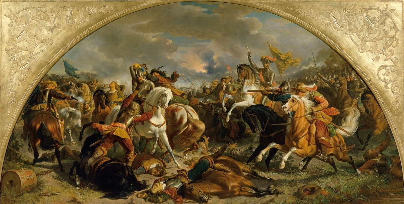 Karl von Blaas - Der Sieg des österreichischen Heeres über die Schweden bei Nördlingen 1634