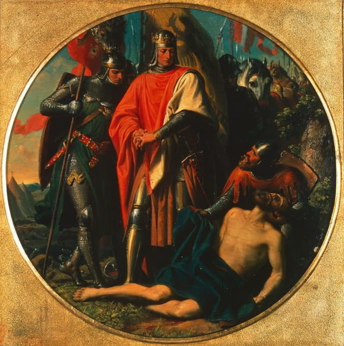 哈布斯堡的鲁道夫一世在奥托卡的尸体上干腐1278年