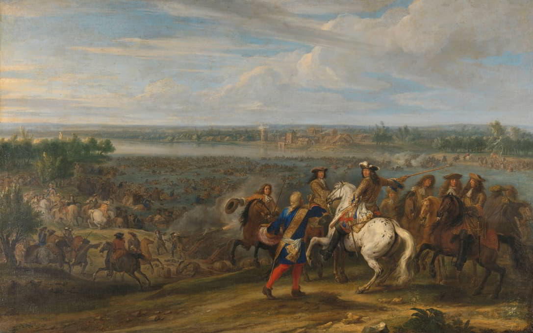路易十四在洛比思进入荷兰