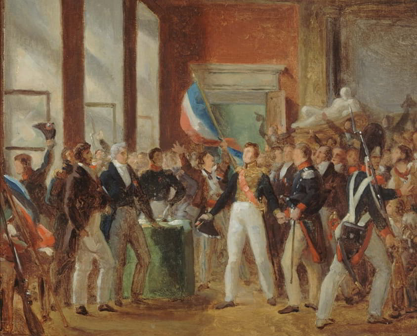 1830年7月31日，路易·菲利普在市政厅宣誓就职